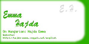 emma hajda business card